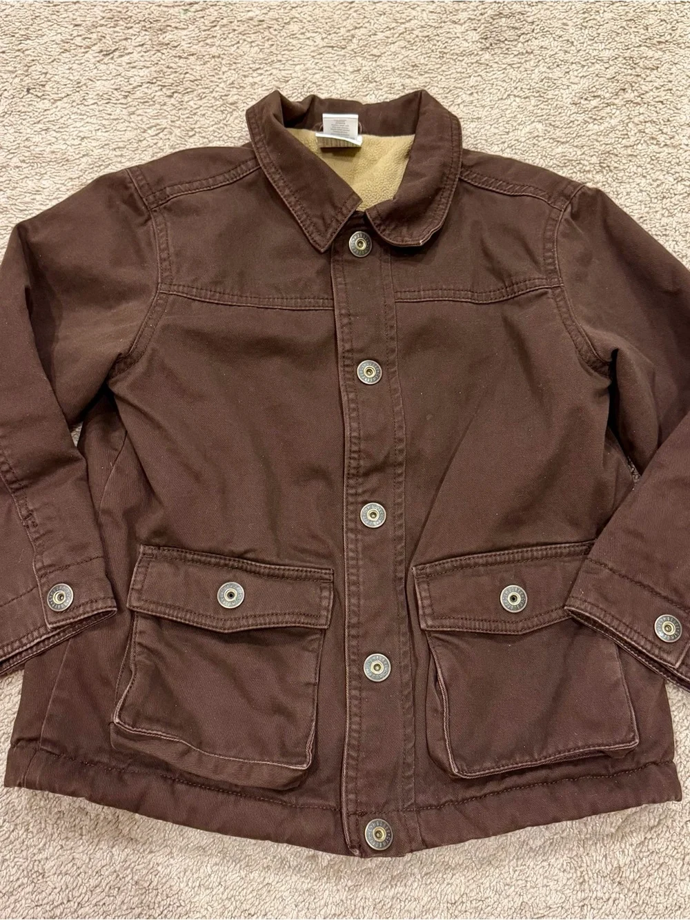 Gymboree Kids Barn Brown Coat Jacket - Size Small (5-6) Fall/Spring
